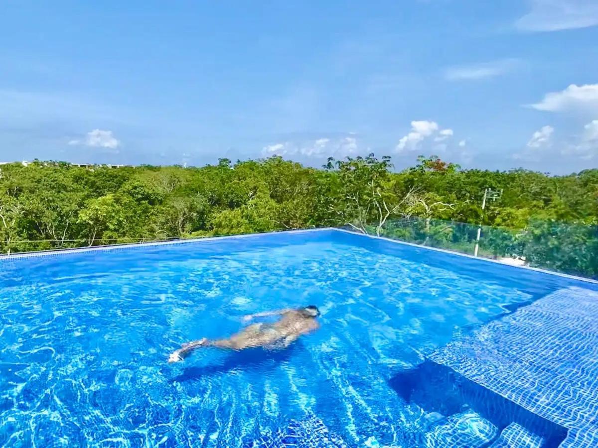 Villa Loft increíble king size Alberca infinita,Gym en medio de la selva Tulum Esterno foto